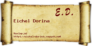 Eichel Dorina névjegykártya